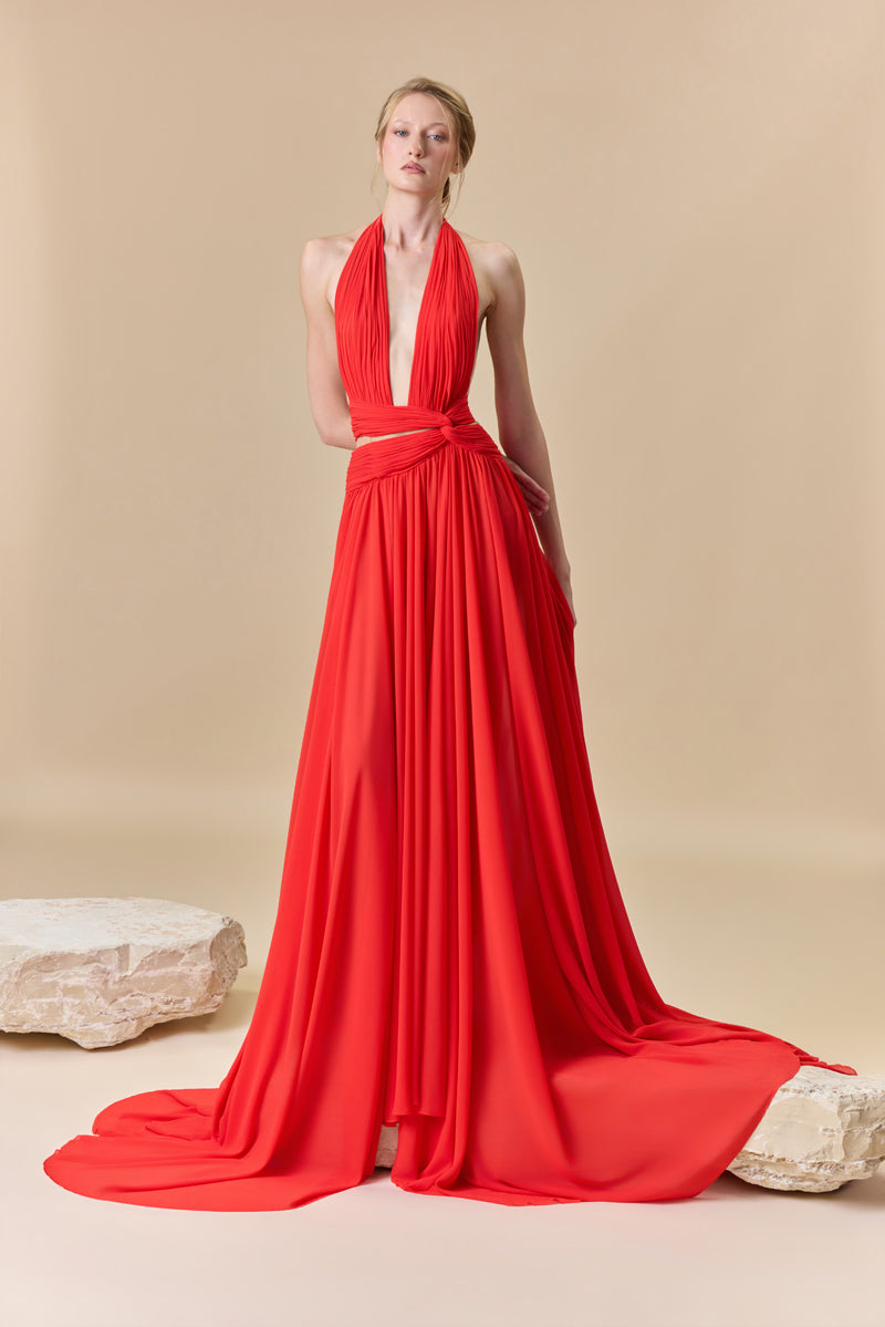 red dress