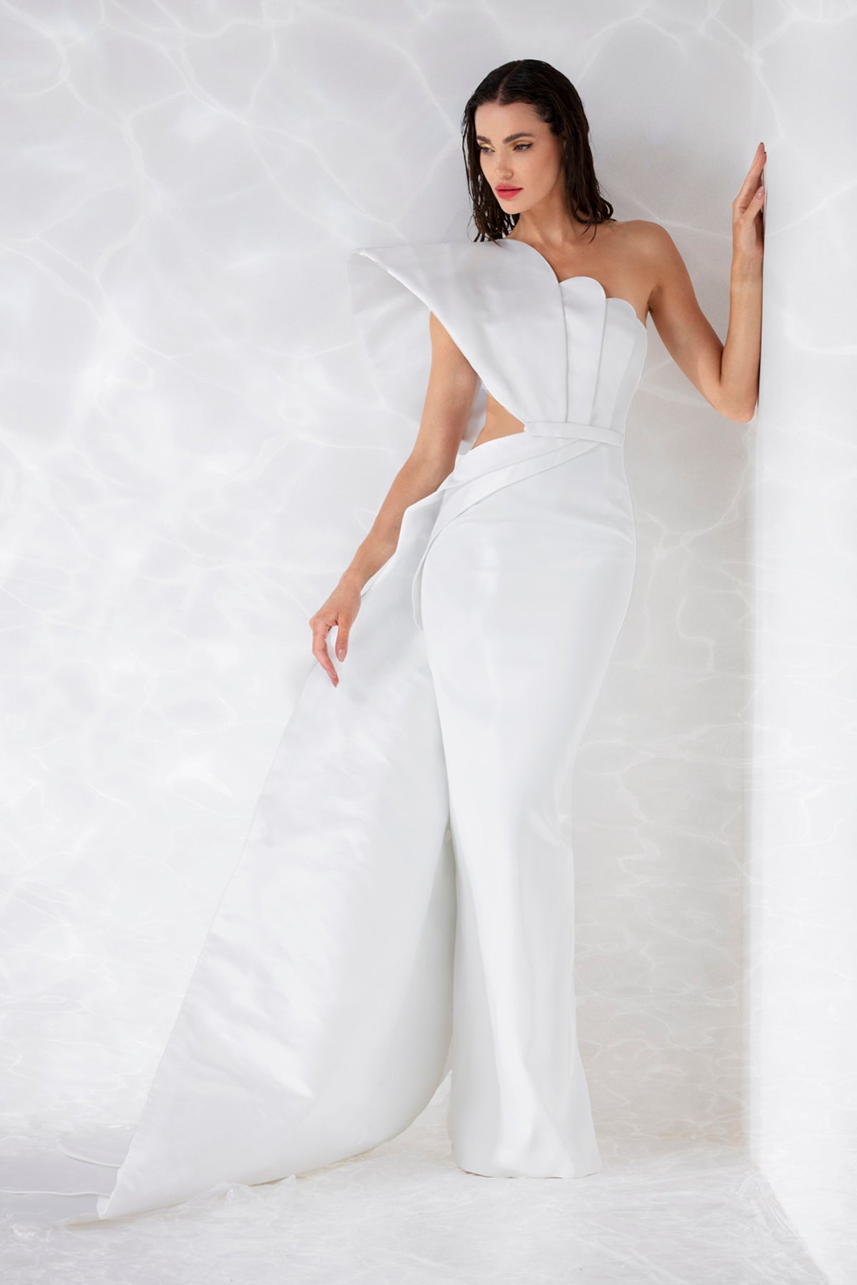 scallop cut dress Refined Scallop-Edge Ponte Sheath Dress