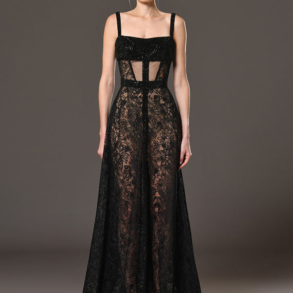 Acne Studios Black Tie-Up Dress | Liberty