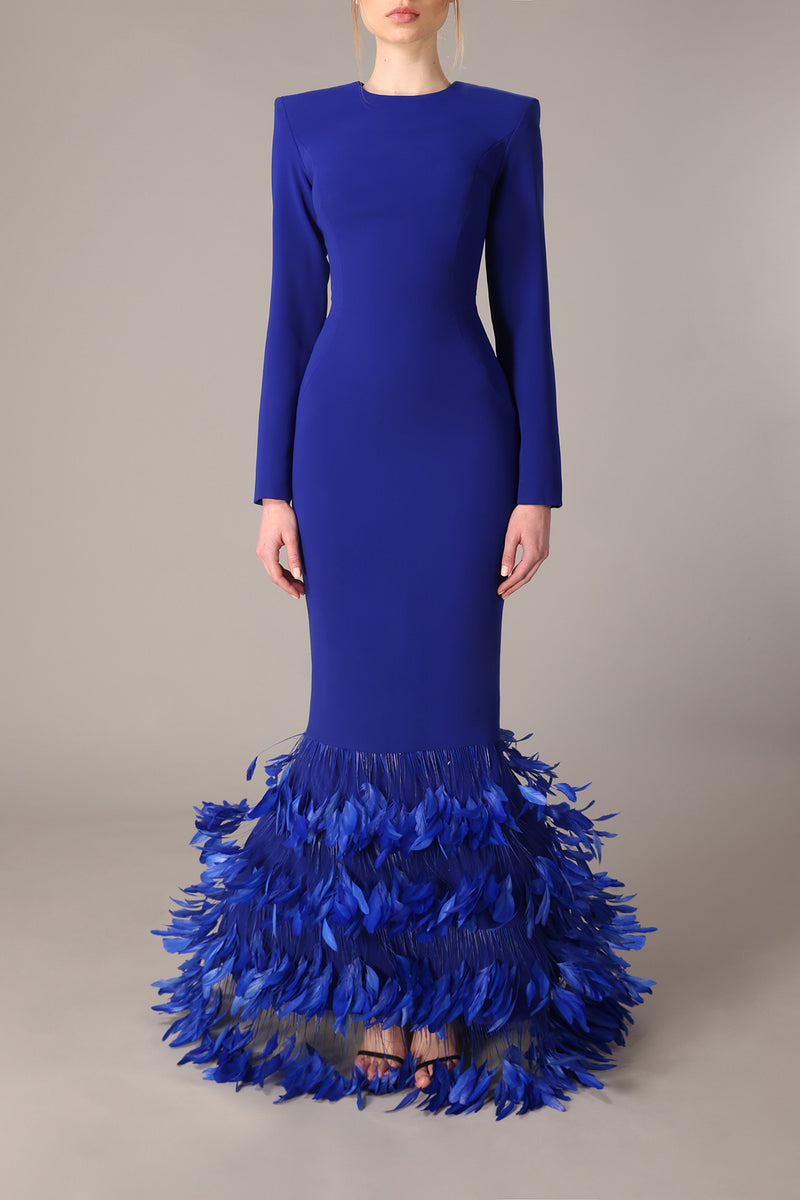 FANCY ME Ruffle Dress in Royal Blue – LauriEva