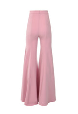 Cotton candy pink crepe trousers