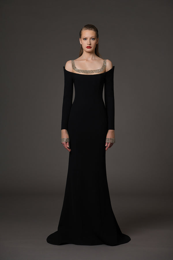 Donna Crepe Dress Black