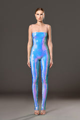 Holographic sequined jumpsuit 